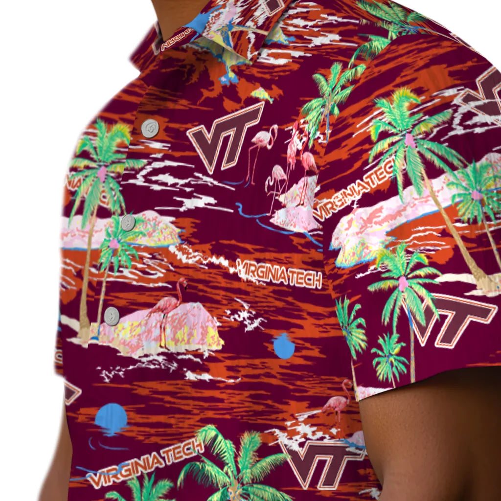 Virginia Tech Hokies Hawaiian Shirt - Hawaii Island | Hula Hawaiian Shirts
