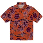 Virginia Tech Hokies Hawaiian Shirt - Palm Sunset | Hula Hawaiian Shirts