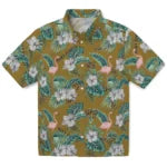 Wake Forest Demon Deacons Hawaiian Shirt - Flamingo and Hibiscus | Hula Hawaiian Shirts