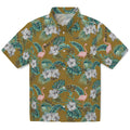 Wake Forest Demon Deacons Hawaiian Shirt - Flamingo and Hibiscus | Hula Hawaiian Shirts