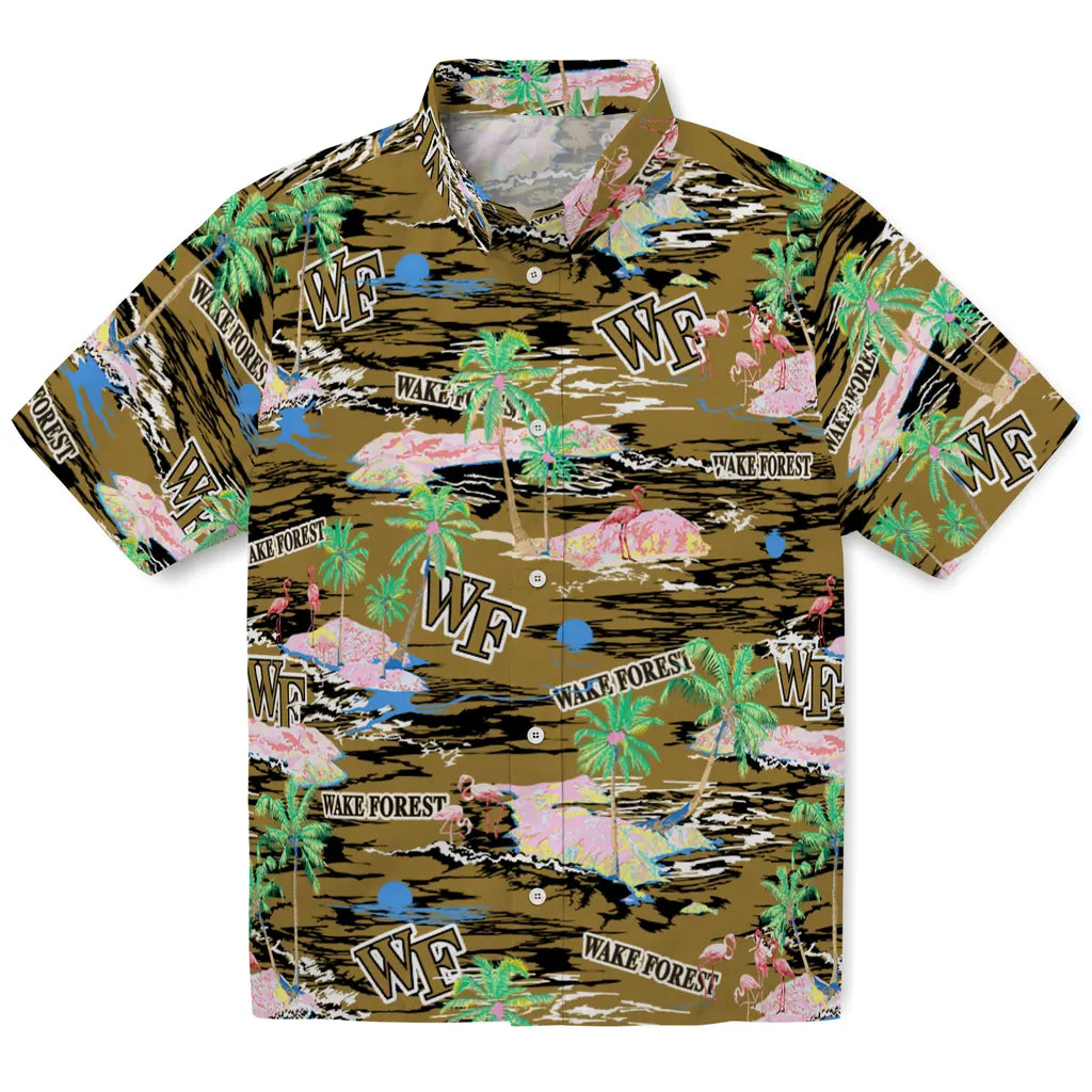 Wake Forest Demon Deacons Hawaiian Shirt - Hawaii Island | Hula Hawaiian Shirts