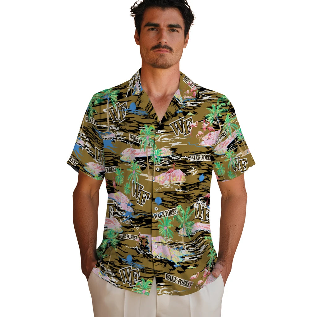 Wake Forest Demon Deacons Hawaiian Shirt - Hawaii Island | Hula Hawaiian Shirts
