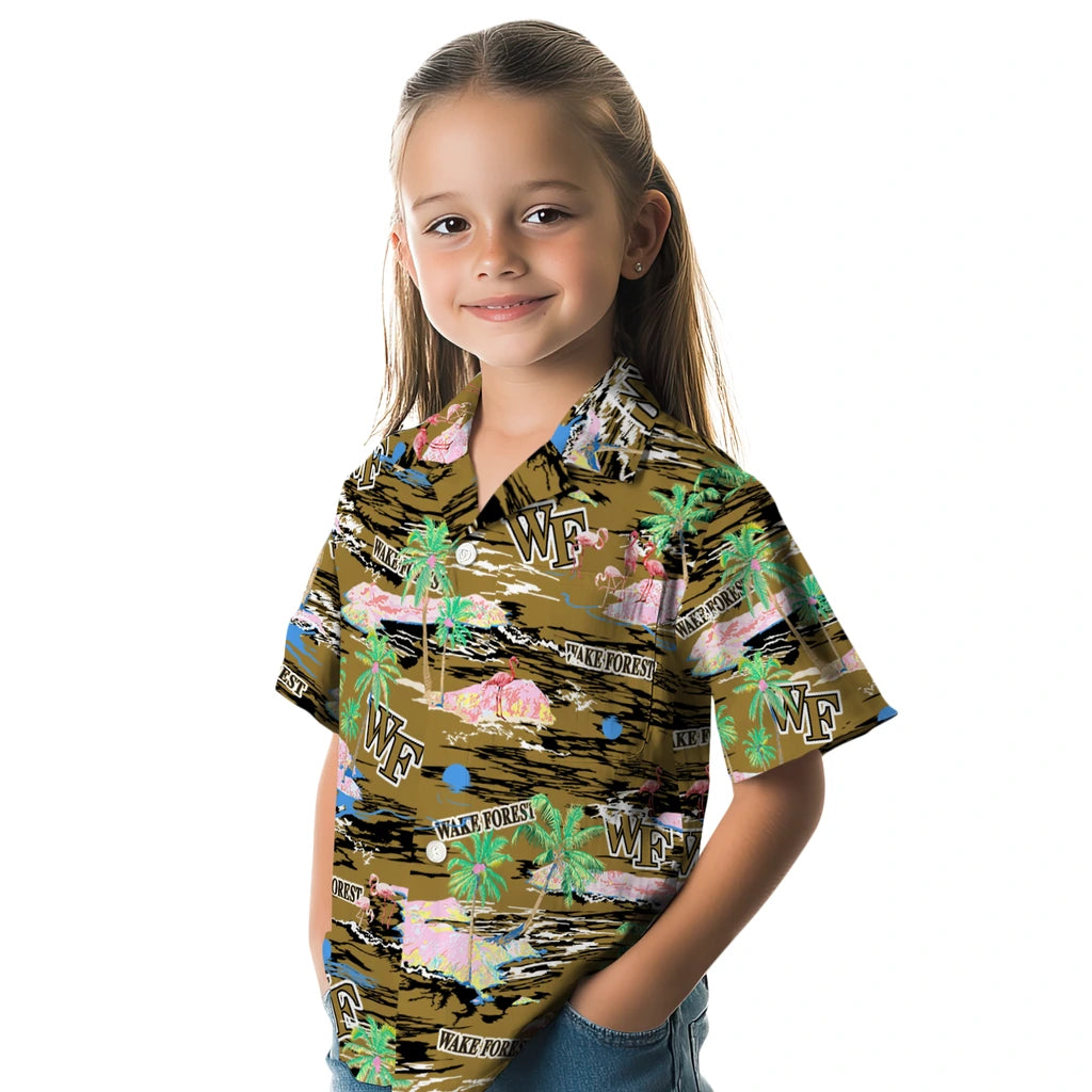 Wake Forest Demon Deacons Hawaiian Shirt - Hawaii Island | Hula Hawaiian Shirts