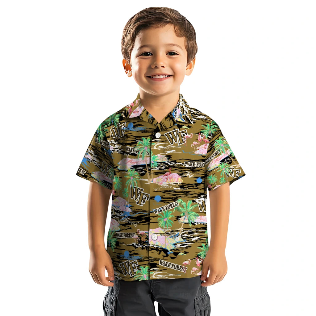 Wake Forest Demon Deacons Hawaiian Shirt - Hawaii Island | Hula Hawaiian Shirts