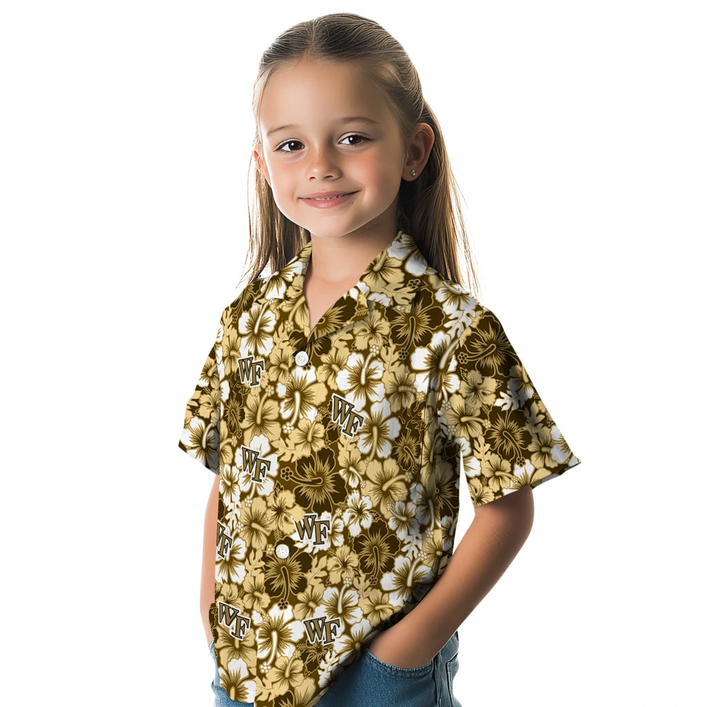 Wake Forest Demon Deacons Hawaiian Shirt - Hibiscus Blooms | Hula Hawaiian Shirts