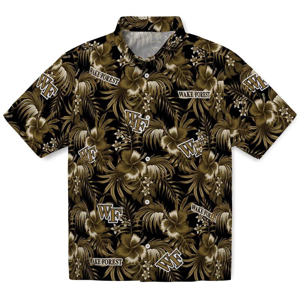 Wake Forest Demon Deacons Hawaiian Shirt - Hibiscus Exotic | Hula Hawaiian Shirts