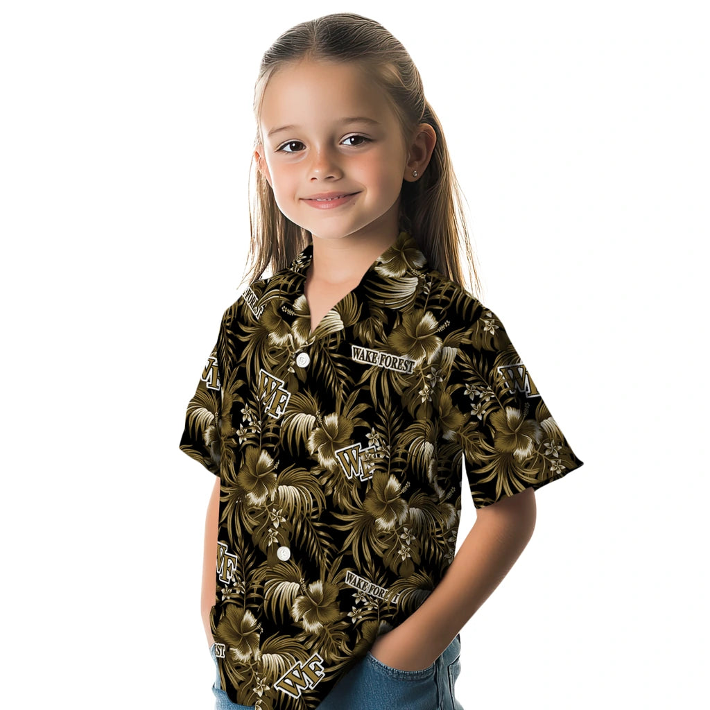 Wake Forest Demon Deacons Hawaiian Shirt - Hibiscus Exotic | Hula Hawaiian Shirts