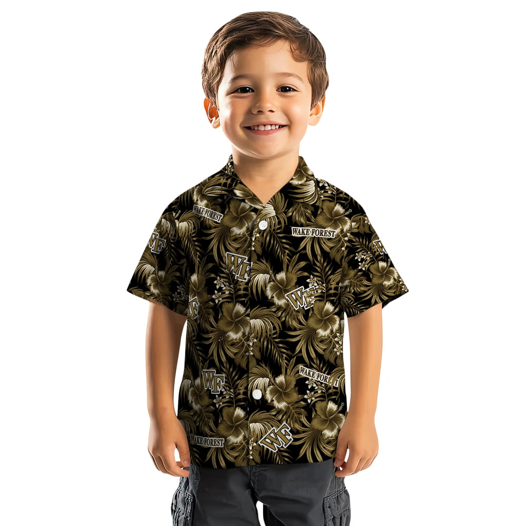 Wake Forest Demon Deacons Hawaiian Shirt - Hibiscus Exotic | Hula Hawaiian Shirts