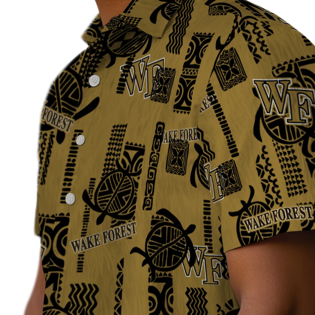Wake Forest Demon Deacons Hawaiian Shirt - Turtle Lines | Hula Hawaiian Shirts