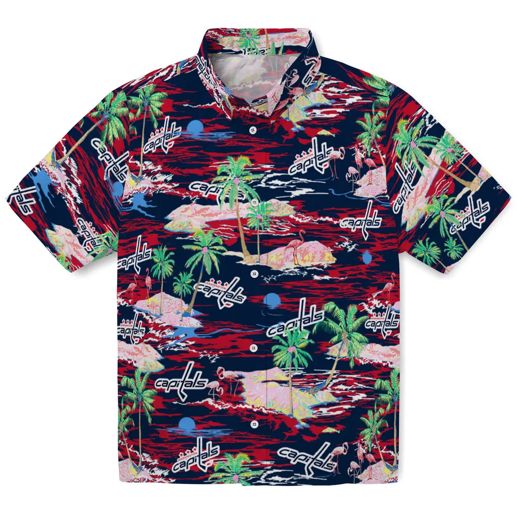 Washington Capitals Hawaiian Shirt - Hawaii Island | Hula Hawaiian Shirts