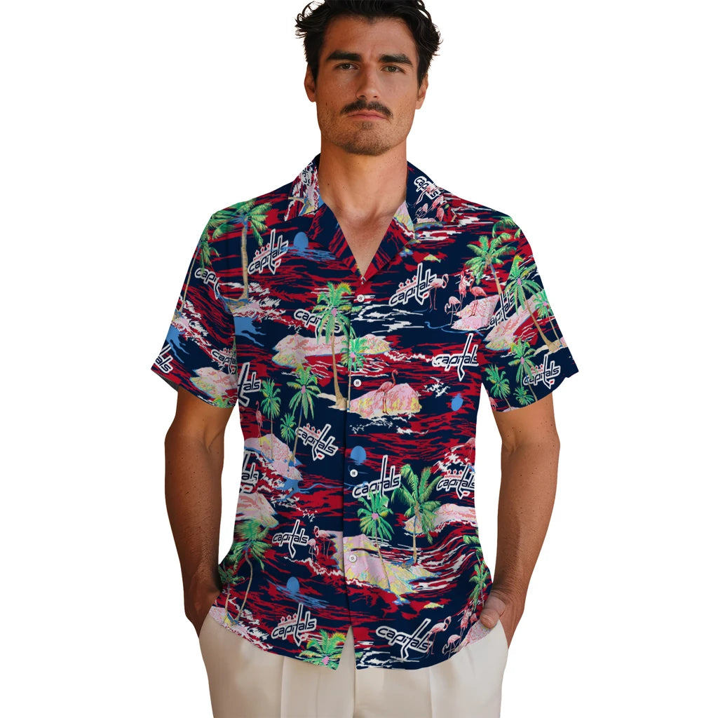 Washington Capitals Hawaiian Shirt - Hawaii Island | Hula Hawaiian Shirts