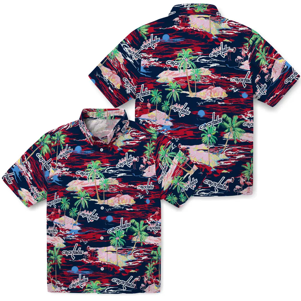 Washington Capitals Hawaiian Shirt - Hawaii Island | Hula Hawaiian Shirts