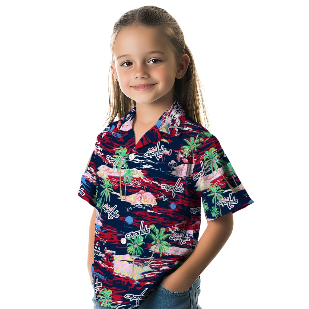 Washington Capitals Hawaiian Shirt - Hawaii Island | Hula Hawaiian Shirts