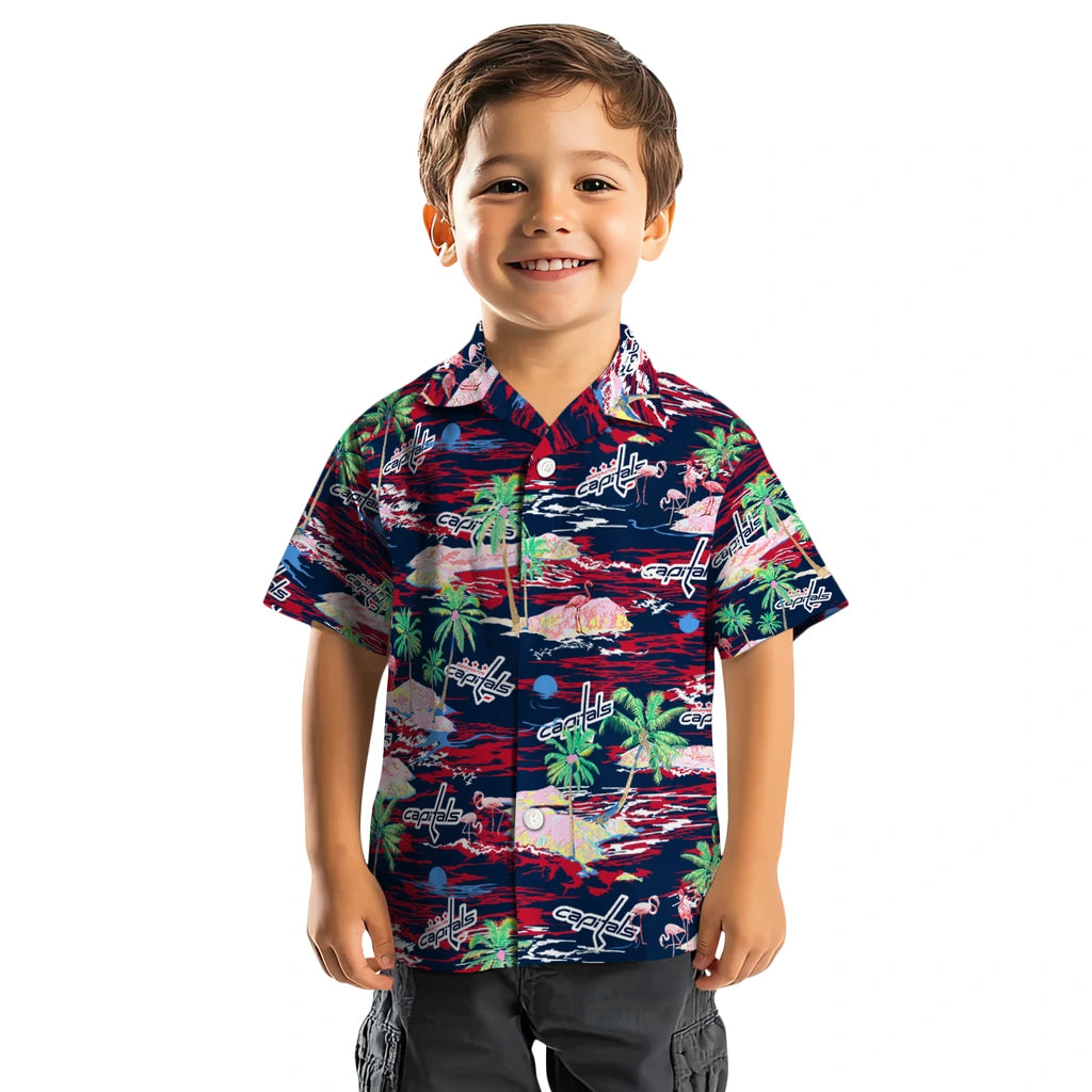 Washington Capitals Hawaiian Shirt - Hawaii Island | Hula Hawaiian Shirts