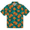 Washington Capitals Hawaiian Shirt - Hibiscus and Palm Leaves | Hula Hawaiian Shirts