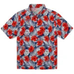 Washington Capitals Hawaiian Shirt - Hibiscus Fiesta | Hula Hawaiian Shirts