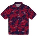 Washington Capitals Hawaiian Shirt - Monstera Layer | Hula Hawaiian Shirts