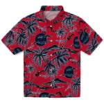 Washington Capitals Hawaiian Shirt - Palm Sunset | Hula Hawaiian Shirts