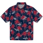 Washington Capitals Hawaiian Shirt - Palm Tree Motif | Hula Hawaiian Shirts