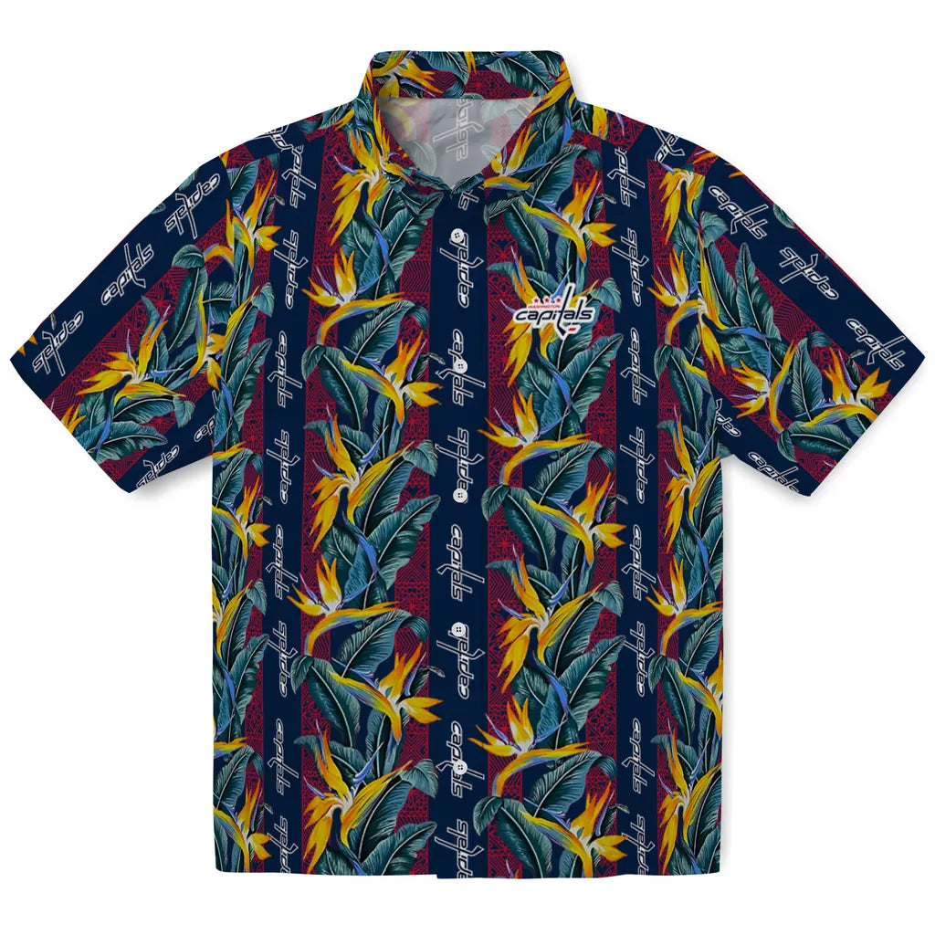 Washington Capitals Hawaiian Shirt - Paradise Vines | Hula Hawaiian Shirts