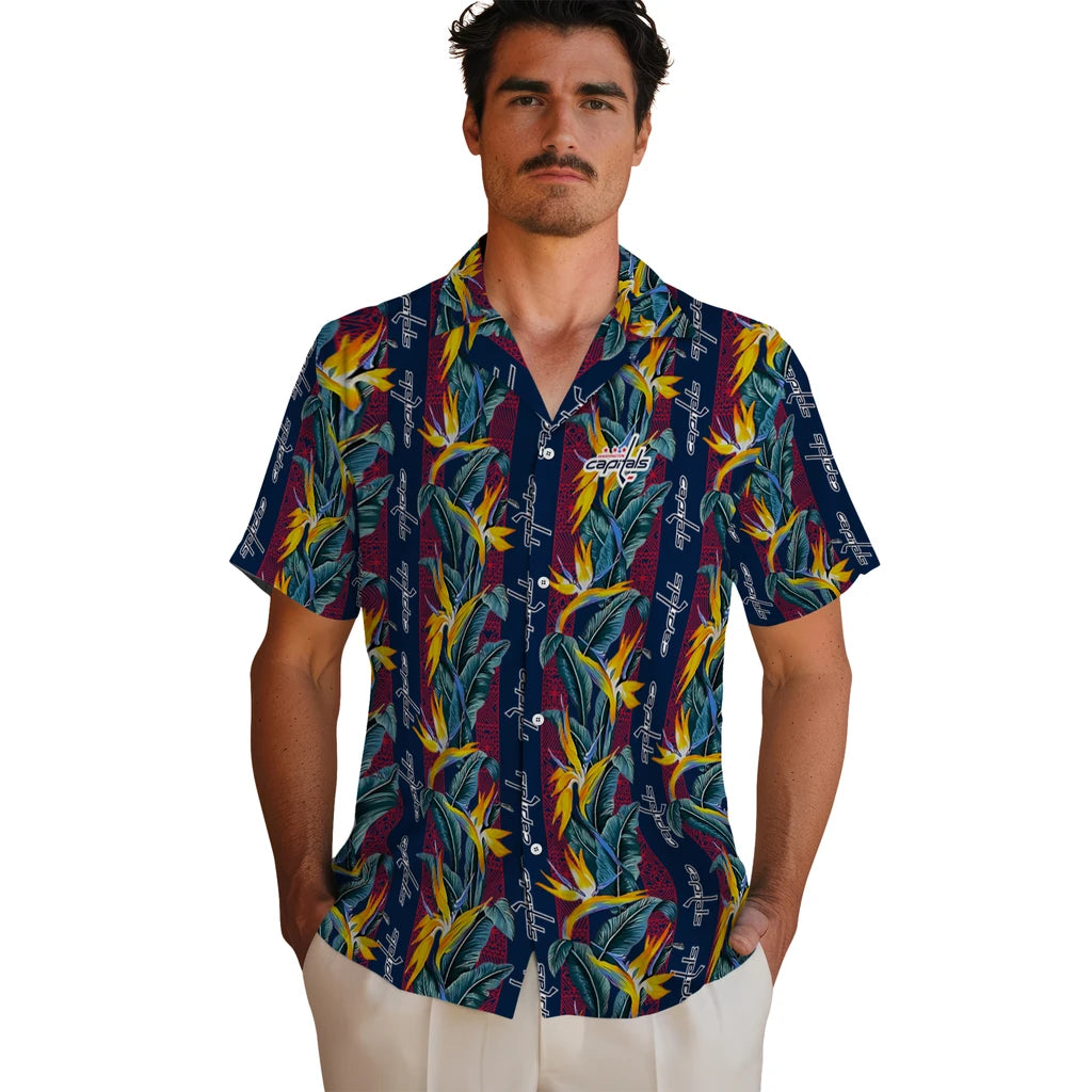 Washington Capitals Hawaiian Shirt - Paradise Vines | Hula Hawaiian Shirts
