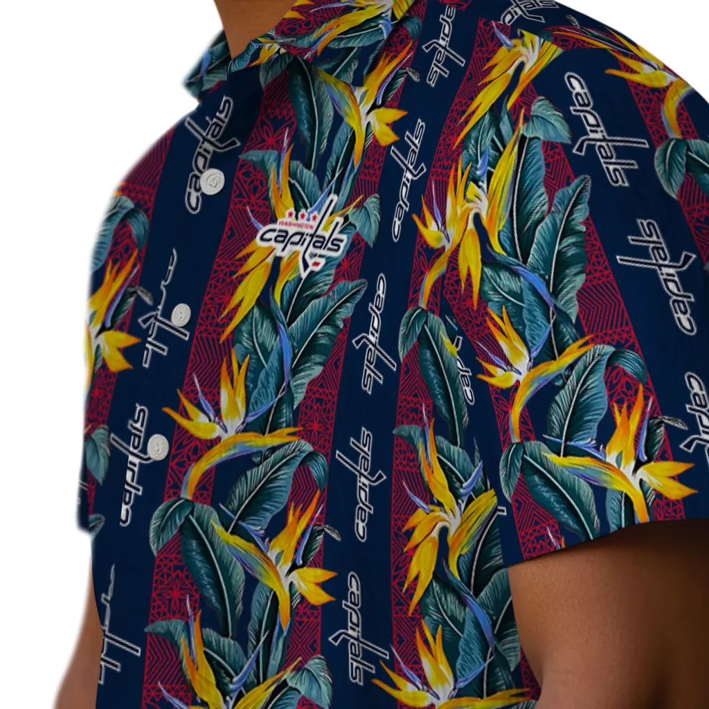 Washington Capitals Hawaiian Shirt - Paradise Vines | Hula Hawaiian Shirts