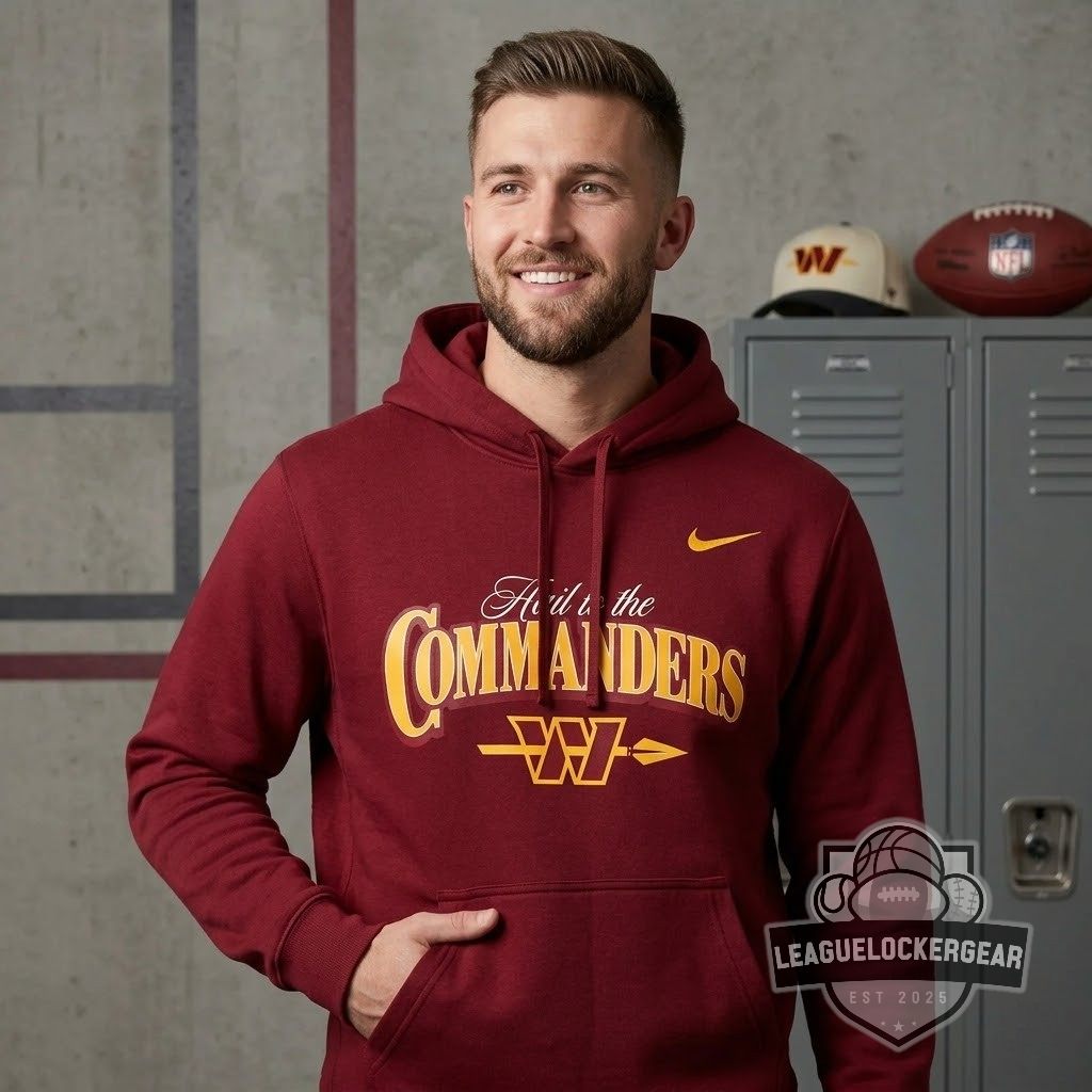 Washington Commanders Hail to the Commanders Behold The Burgundy & Gold Hoodie - LeagueLockerGear