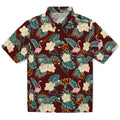 Washington Commanders Hawaiian Shirt - Flamingo and Hibiscus | Hula Hawaiian Shirts