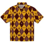 Washington Commanders Hawaiian Shirt - Golfing Plaid | Hula Hawaiian Shirts