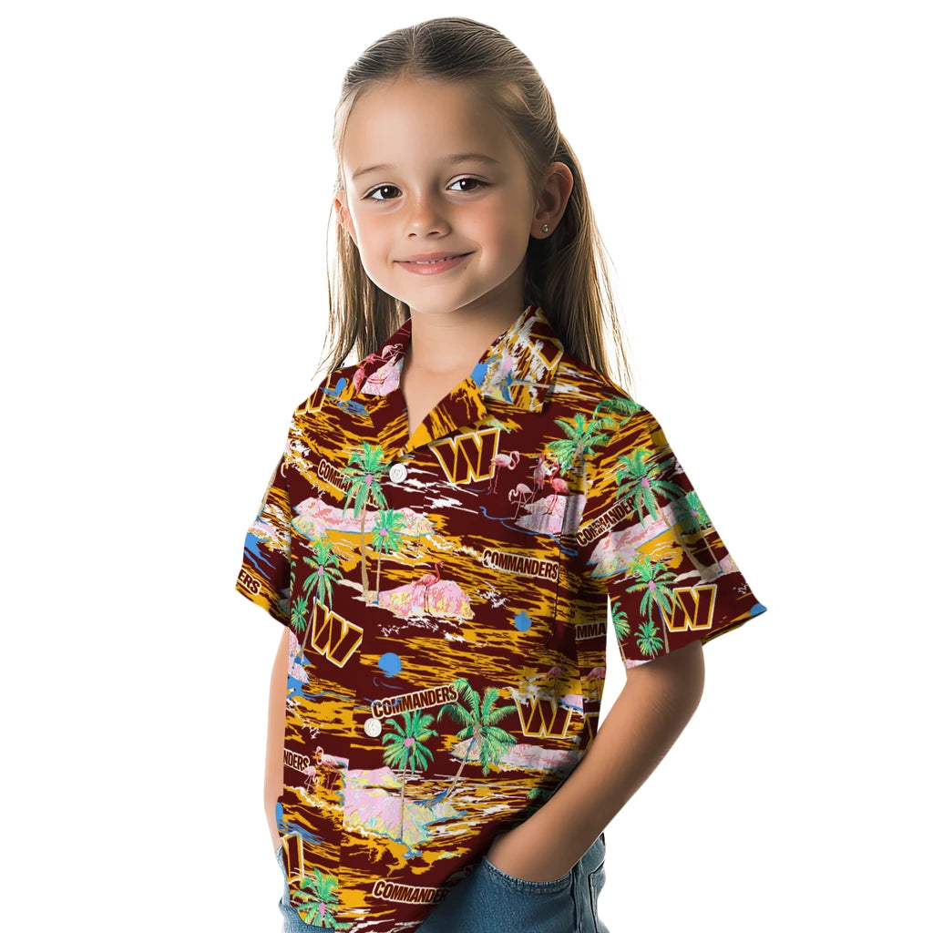 Washington Commanders Hawaiian Shirt - Hawaii Island | Hula Hawaiian Shirts