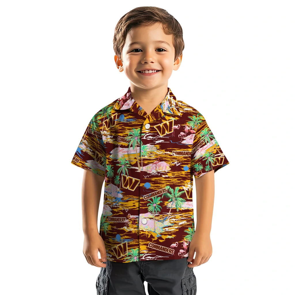 Washington Commanders Hawaiian Shirt - Hawaii Island | Hula Hawaiian Shirts