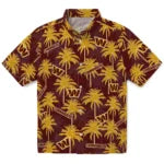 Washington Commanders Hawaiian Shirt - Palm Tree Motif | Hula Hawaiian Shirts