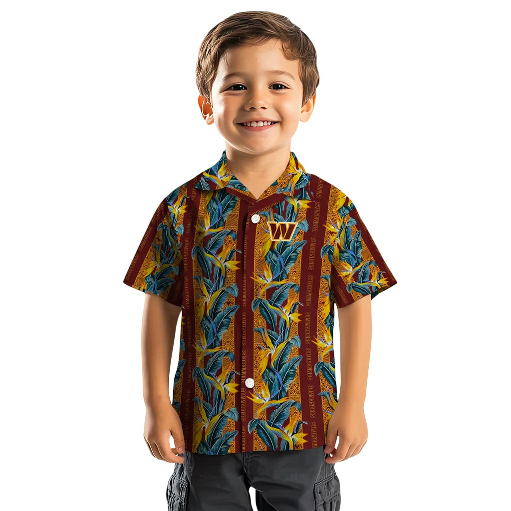Washington Commanders Hawaiian Shirt - Paradise Vines | Hula Hawaiian Shirts