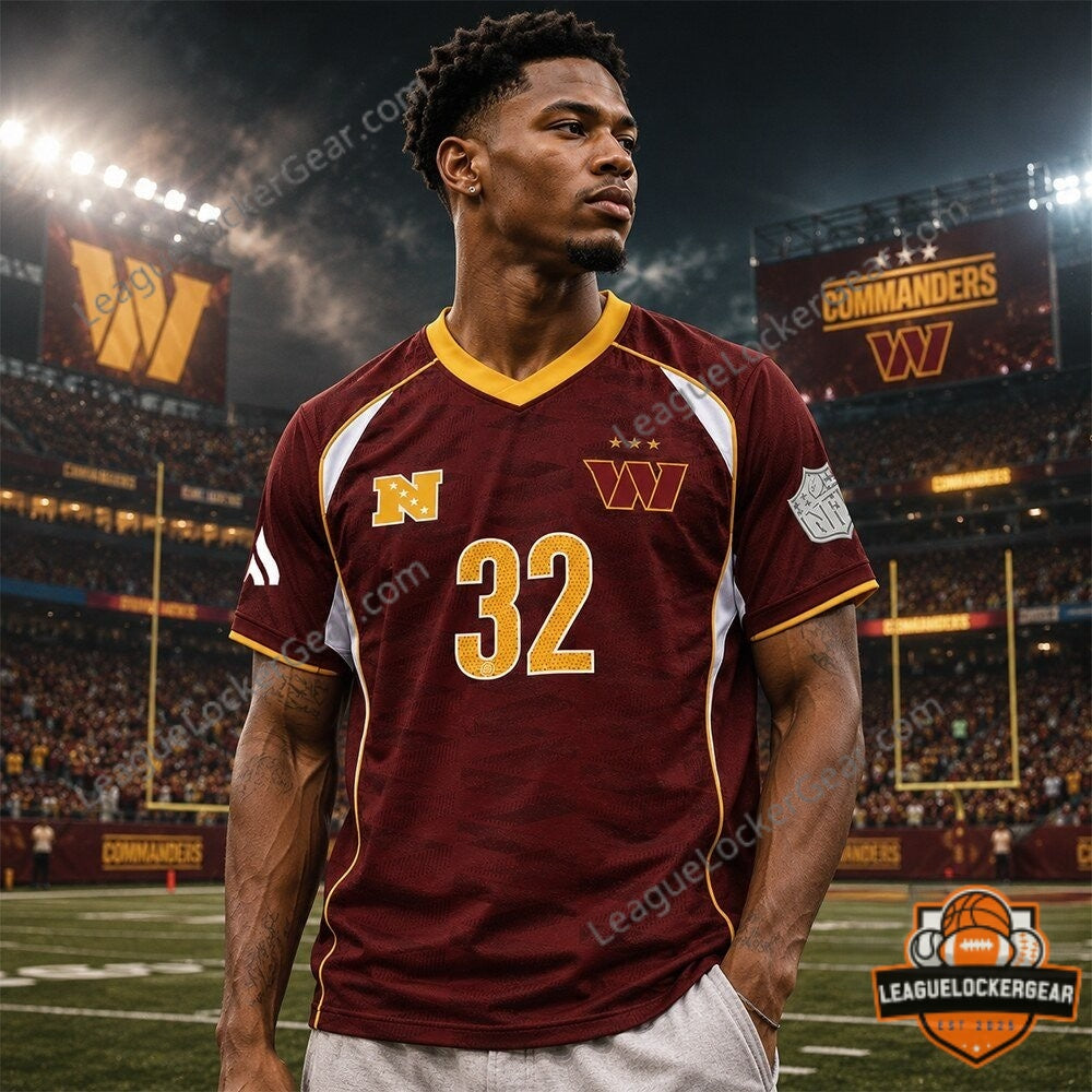 NFL Washington Commanders New Football Jersey Shirt 2026 - LeagueLockerGear
