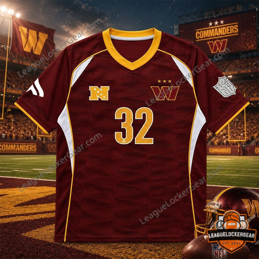 NFL Washington Commanders New Football Jersey Shirt 2026 - LeagueLockerGear