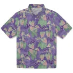 Washington Huskies Hawaiian Shirt - Anthurium Overlay | Hula Hawaiian Shirts
