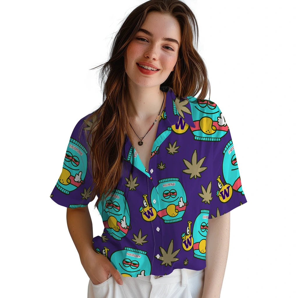 Washington Huskies Hawaiian Shirt - Chill Vibe | Hula Hawaiian Shirts
