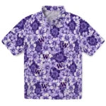 Washington Huskies Hawaiian Shirt - Hibiscus Blooms | Hula Hawaiian Shirts