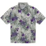 Washington Huskies Hawaiian Shirt - Hibiscus Designs | Hula Hawaiian Shirts