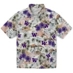 Washington Huskies Hawaiian Shirt - Hibiscus Seaside | Hula Hawaiian Shirts