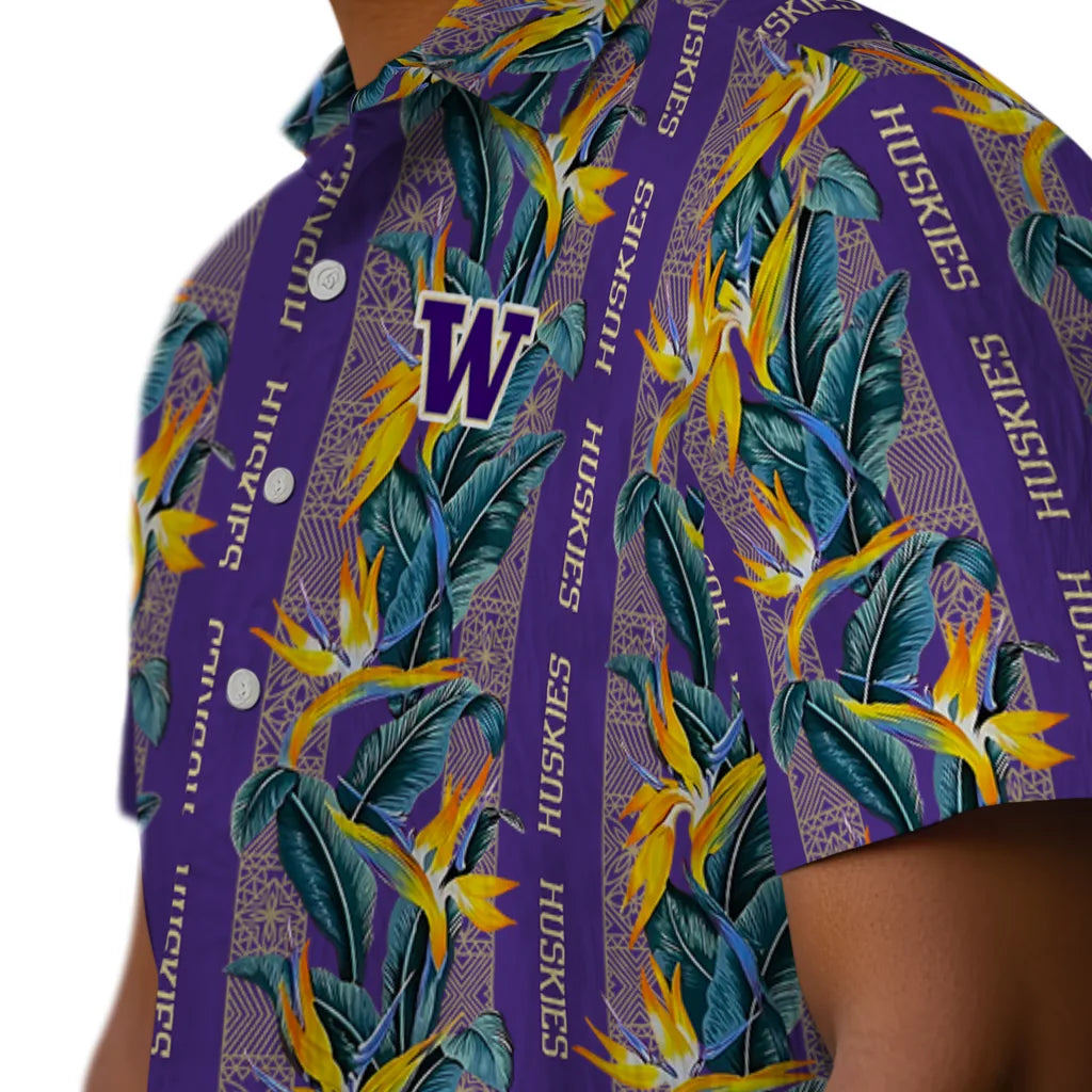 Washington Huskies Hawaiian Shirt - Paradise Vines | Hula Hawaiian Shirts