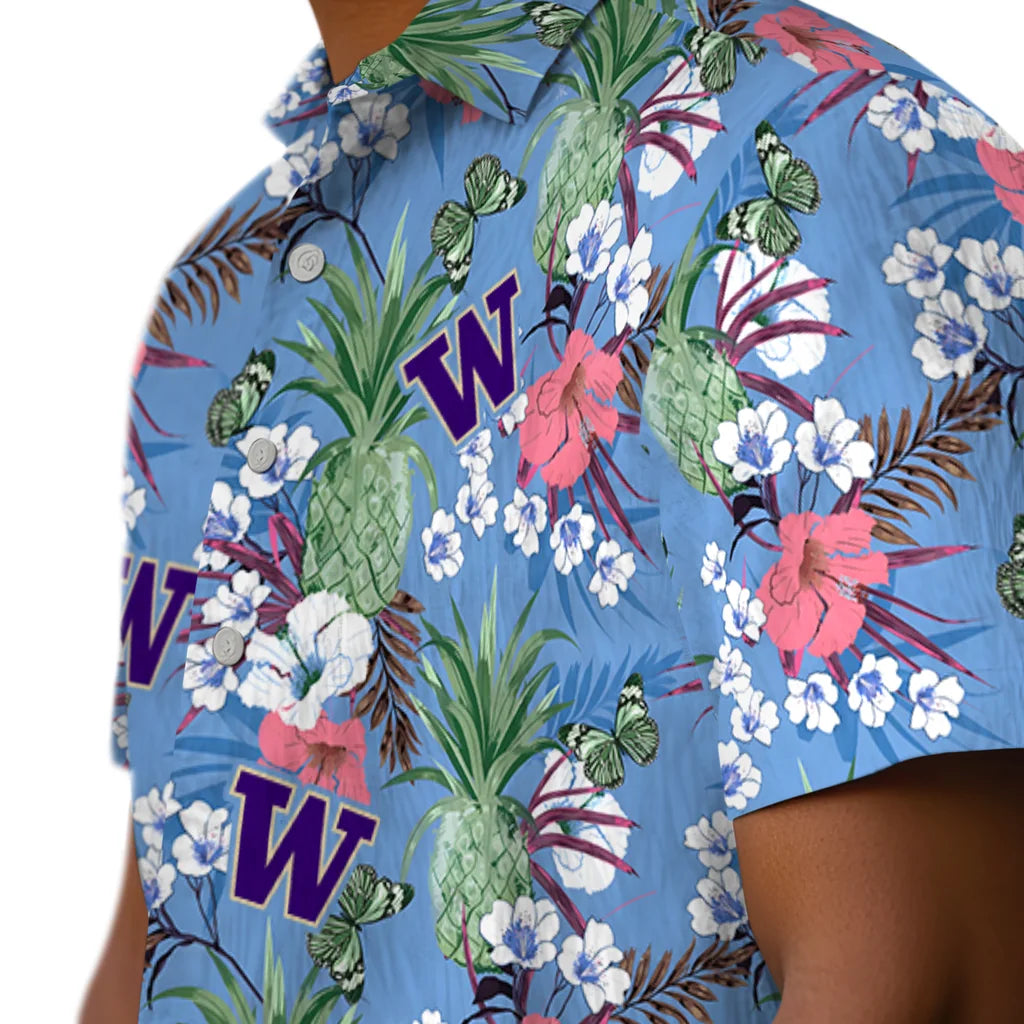 Washington Huskies Hawaiian Shirt - Pineapple Bouquet | Hula Hawaiian Shirts
