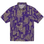 Washington Huskies Hawaiian Shirt - Turtle Lines | Hula Hawaiian Shirts