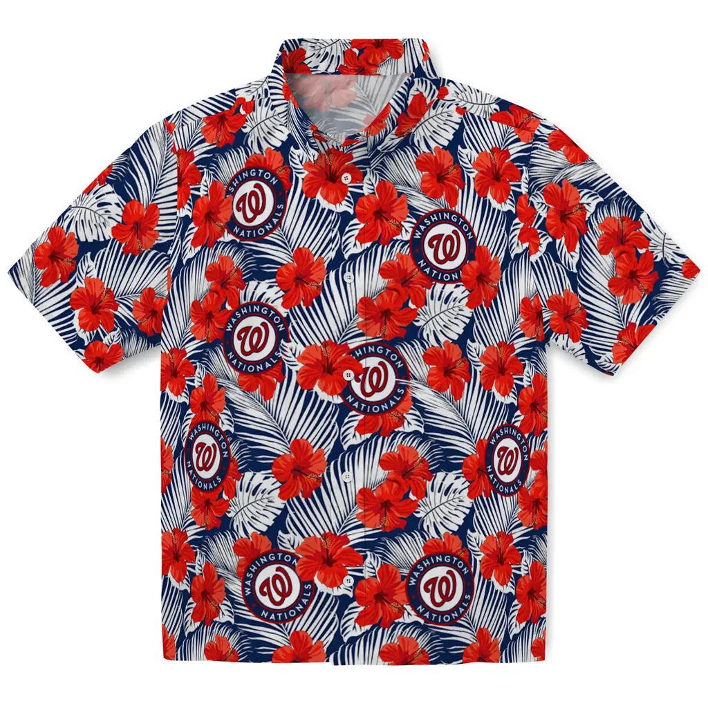 Washington Nationals Hawaiian Shirt - Hibiscus Fiesta | Hula Hawaiian Shirts