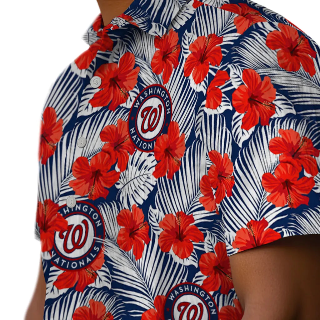 Washington Nationals Hawaiian Shirt - Hibiscus Fiesta | Hula Hawaiian Shirts
