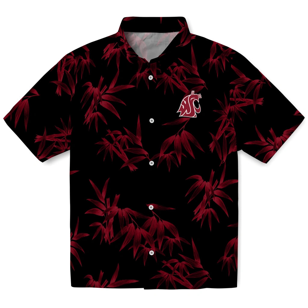 Washington State Cougars Hawaiian Shirt - Bamboo Branches | Hula Hawaiian Shirts