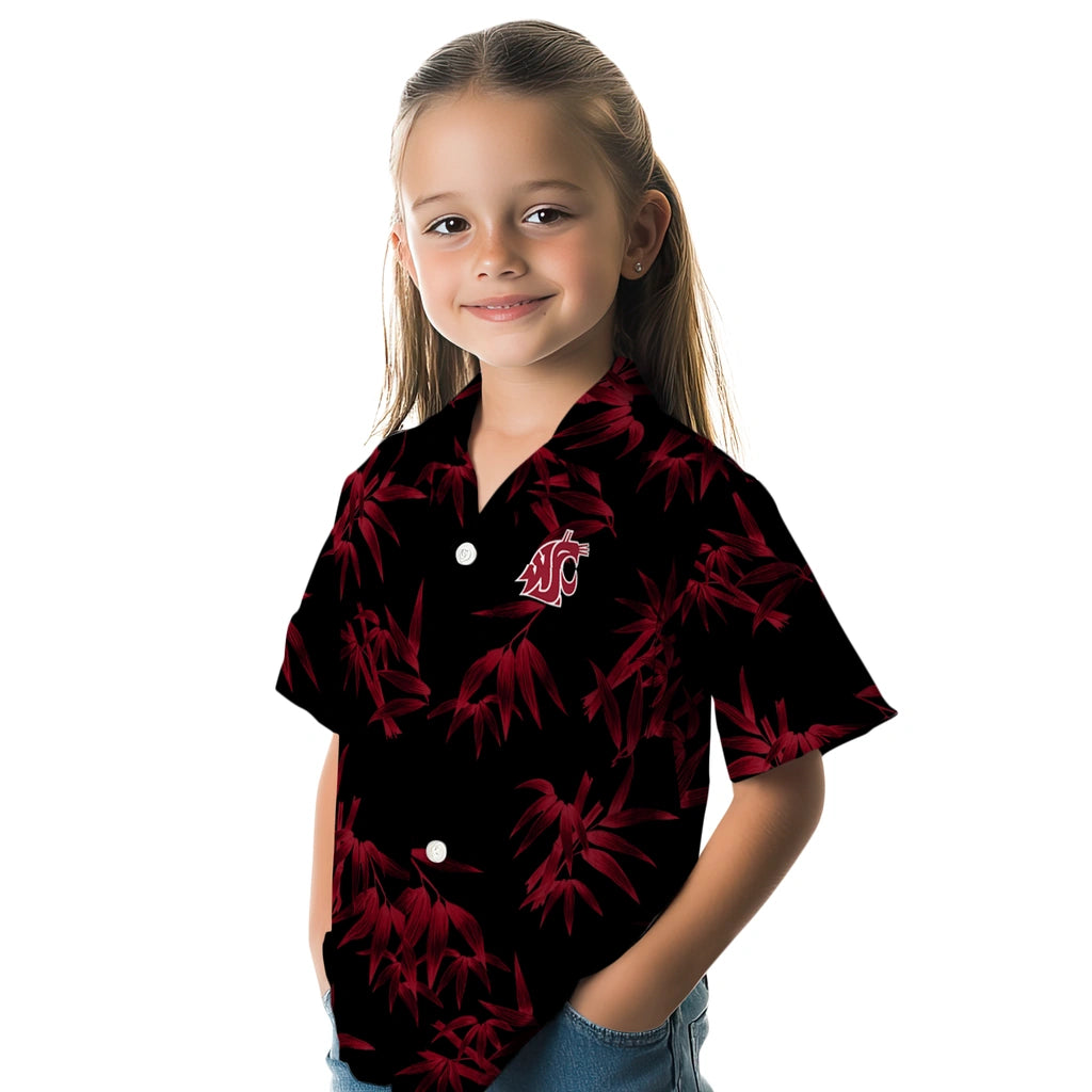 Washington State Cougars Hawaiian Shirt - Bamboo Branches | Hula Hawaiian Shirts