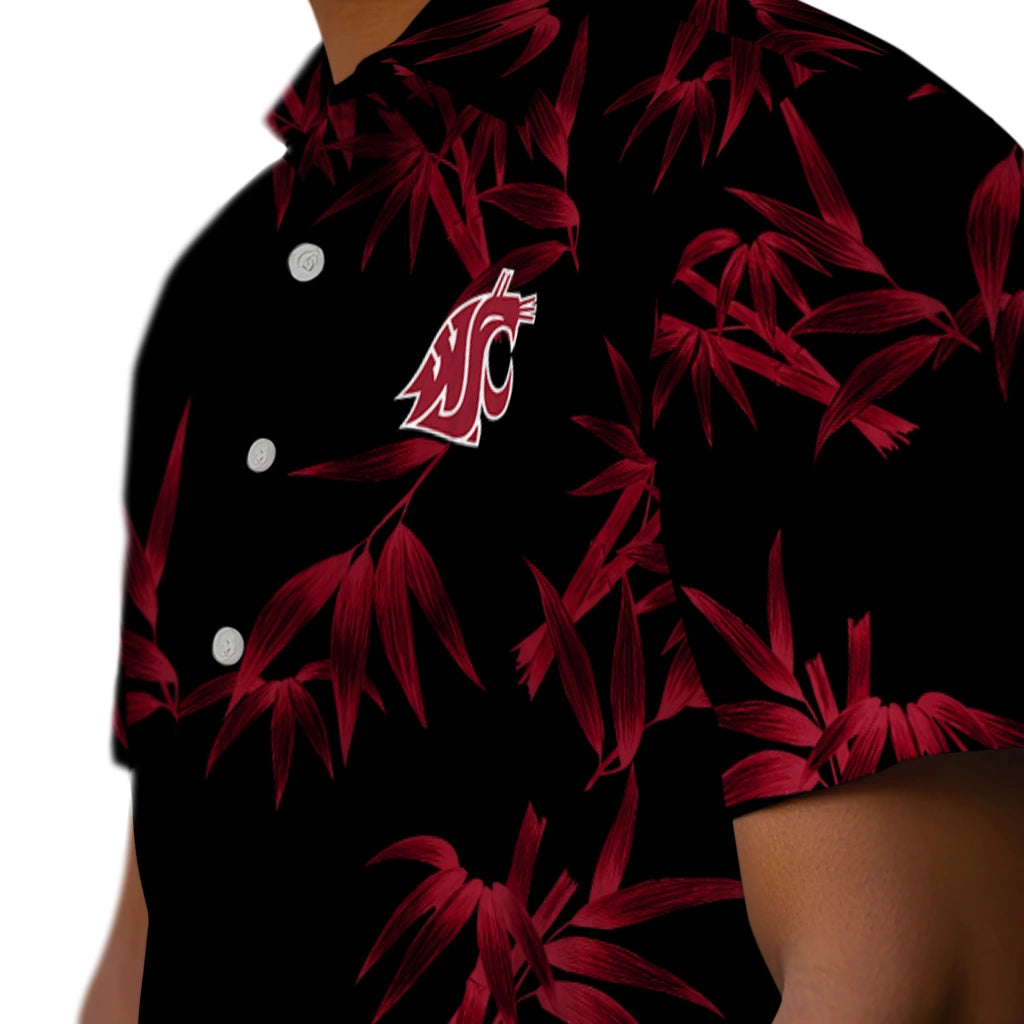 Washington State Cougars Hawaiian Shirt - Bamboo Branches | Hula Hawaiian Shirts