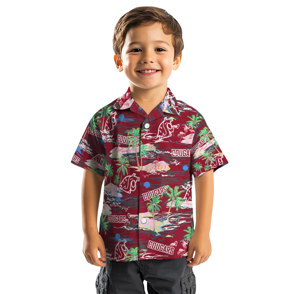 Washington State Cougars Hawaiian Shirt - Hawaii Island | Hula Hawaiian Shirts