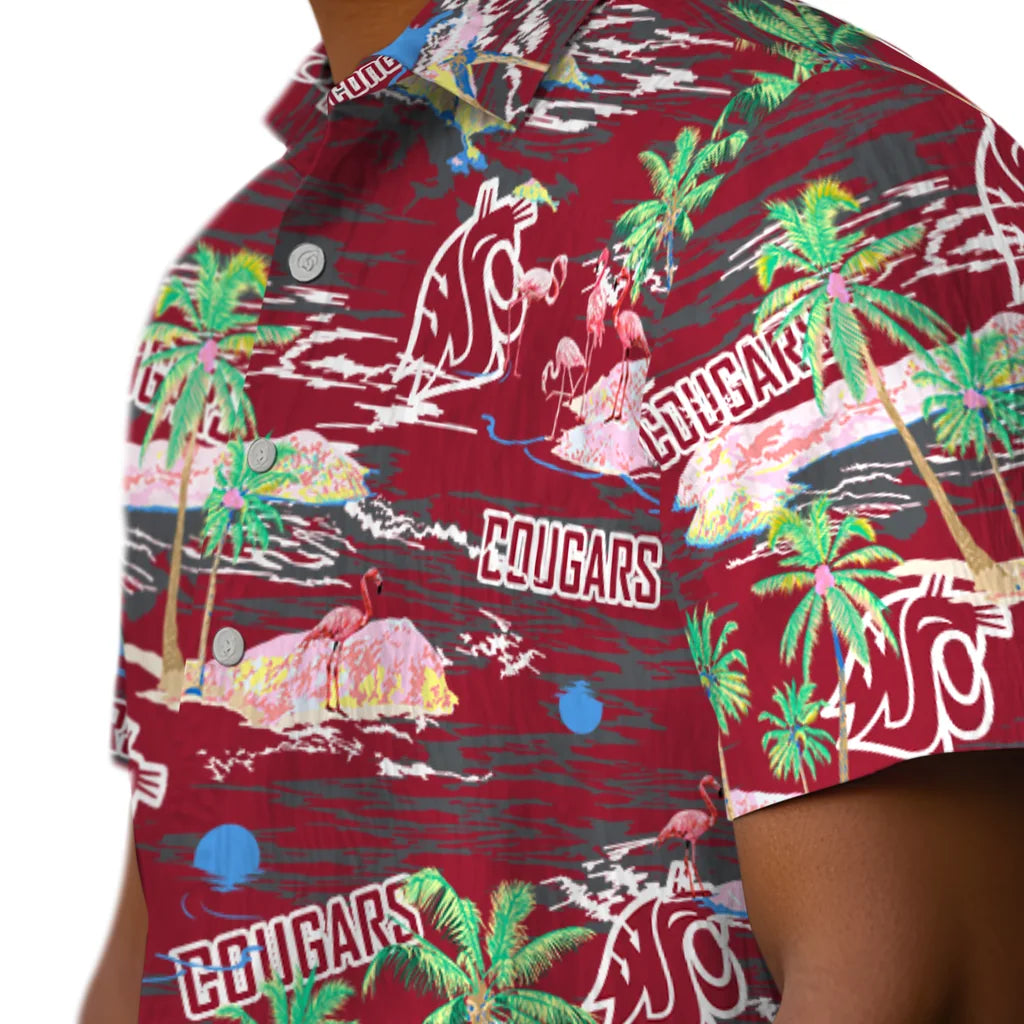 Washington State Cougars Hawaiian Shirt - Hawaii Island | Hula Hawaiian Shirts